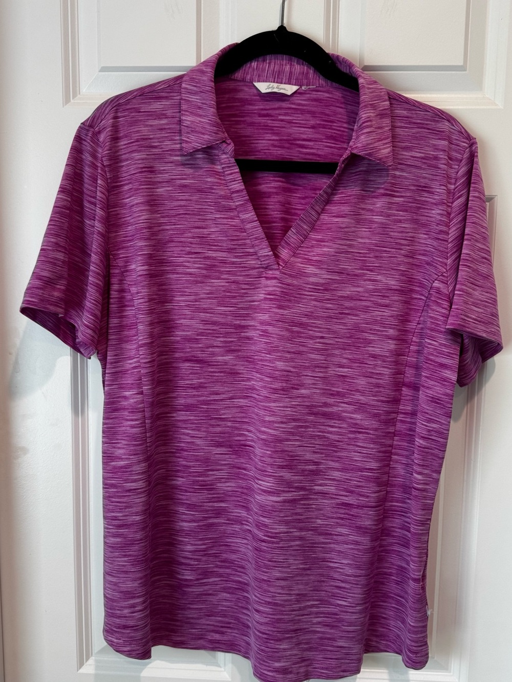 Lady Hagen Women's Short Sleeve Golf Polo‎ Shirt- Pink - XL